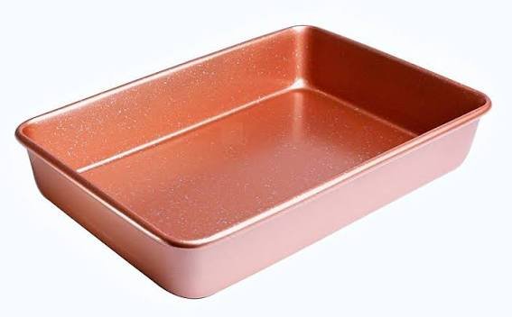 Non Stick Pink Rectangle Baking Tray 9 x 13
